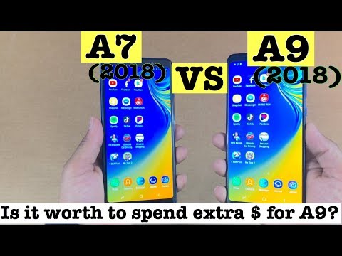Galaxy A9 2018 VS A7 2018 | Quick Speed Test