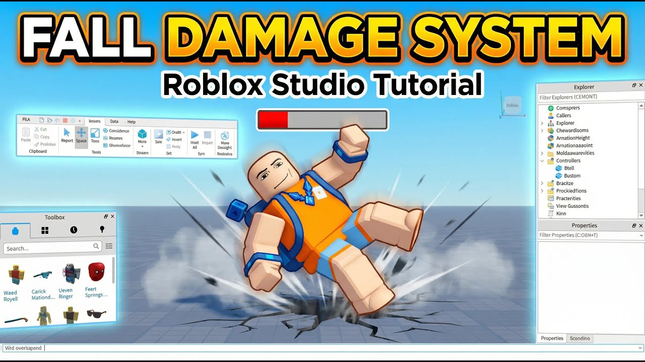 How To Make a Fall Damage System In Roblox Studio