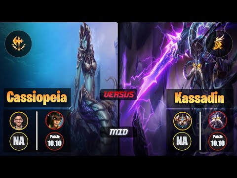 Nisqy CASSIOPEIA (Mid) [Conqueror] VS KASSADIN - Challenger NA Patch 10.10