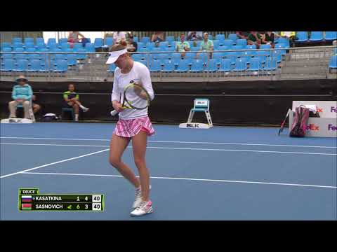 Daria Kasatkina v Aliaksandra Sasnovich match highlights (1R) | Sydney International 2019