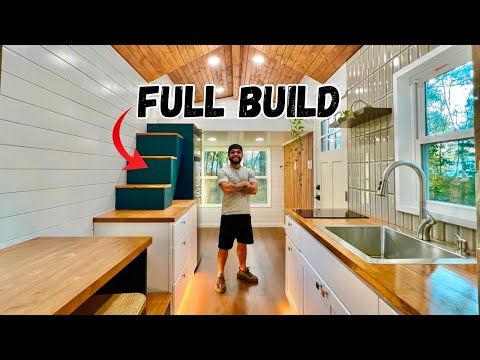 How I built A DIY Tiny Home on wheels | FULL BUILD