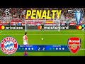 Bayern Munich vs Arsenal | UEFA Champions League 23/24 UCL Penalty Shootout | Saka vs Sane | PES