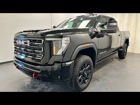 2026 GMC Sierra 2500HD Crew Cab Standard Box 4-Wheel Drive AT4 in Black for sale at Davis GMC Buick Lethbridge in Lethbridge, AB