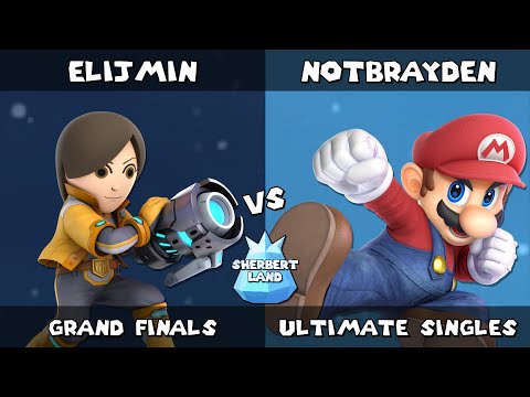 Sherbert Land # 16 | elijmin (Mii Gunner) vs NotBrayden (Mario) | Grand Finals | SSBU Ultimate
