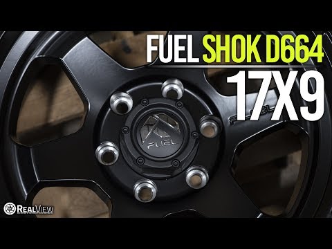 FUEL SHOK D664: MATTE BLACK, 17x9