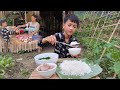 Nam - poor boy: Harvest clean vegetable garden to sell - Buy pork to cook delicious meals