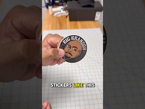 Part of a video titled How to make your stickers easy to peel #stickers #slice ... - YouTube