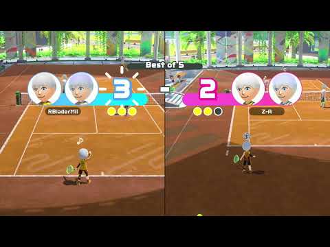 Ryu vs. Z-A | #NintendoSwitchSports Tennis Throwdown | - 4K