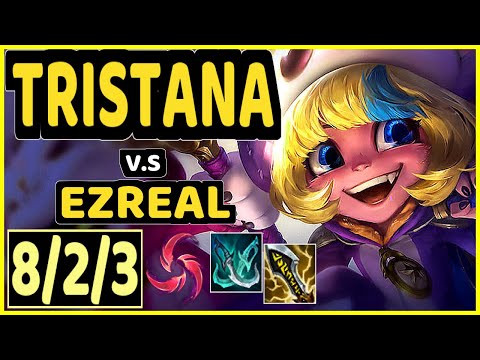 TRISTANA vs EZREAL - 8/2/3 KDA BOTTOM ADC GAMEPLAY - KR Ranked GRANDMASTER
