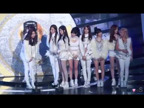 Fancam 140123 SNSD winning Bonsang Award SMA 2014