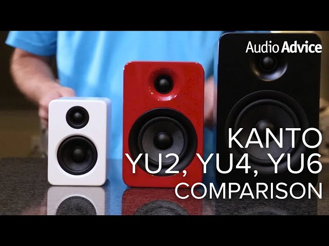 Video of Kanto OPEN BOX YU2 Powered Desktop Speakers - Pair - Walnut - Satisfactory Condition