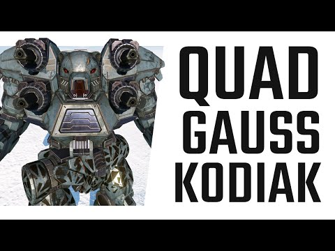 Quad Gauss Kodiak in the March 2021 Patch - Mechwarrior Online The Daily Dose 1387
