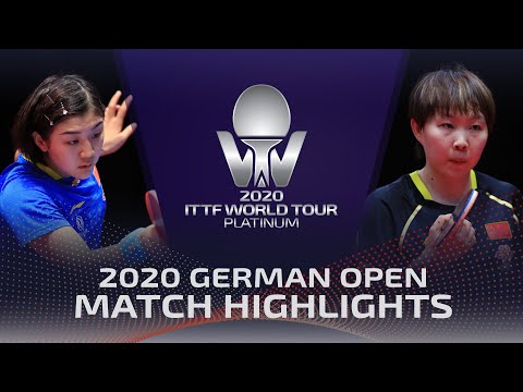 Chen Meng vs Zhu Yuling | | 2020 ITTF German Open Highlights (1/2)
