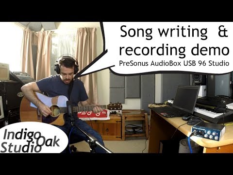 Indigo Oak Studio - How to track a song with the PreSonus AudioBox USB 96 Studio bundle - Tutorial