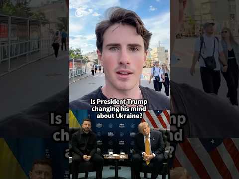 Is President Trump changing his mind about Ukraine? #shorts