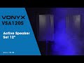 Video: Vonyx Vsa120S Pareja de Altavoces (Activo/Pasivo) 12" 400W Usb/Mp3/BlueTooth