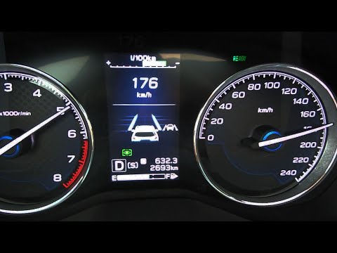 Tachovideo Subaru Forester 2.0ie MHEV 0-100 kmh kph 0-60 mph Beschleunigung Acceleration