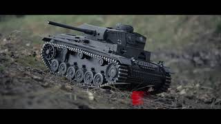 TORRO tank PRO 1/16 RC PzKpfw III provedení L šedá kamufláž - infra IR