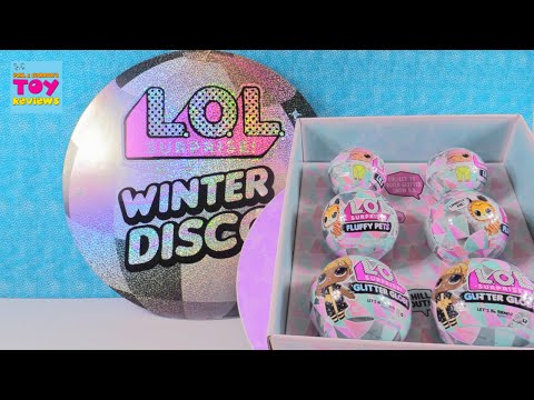 LOL Surprise Winter Disco Glitter Globe Fluffy Pets Lils Unboxing Review | PSToyReviews