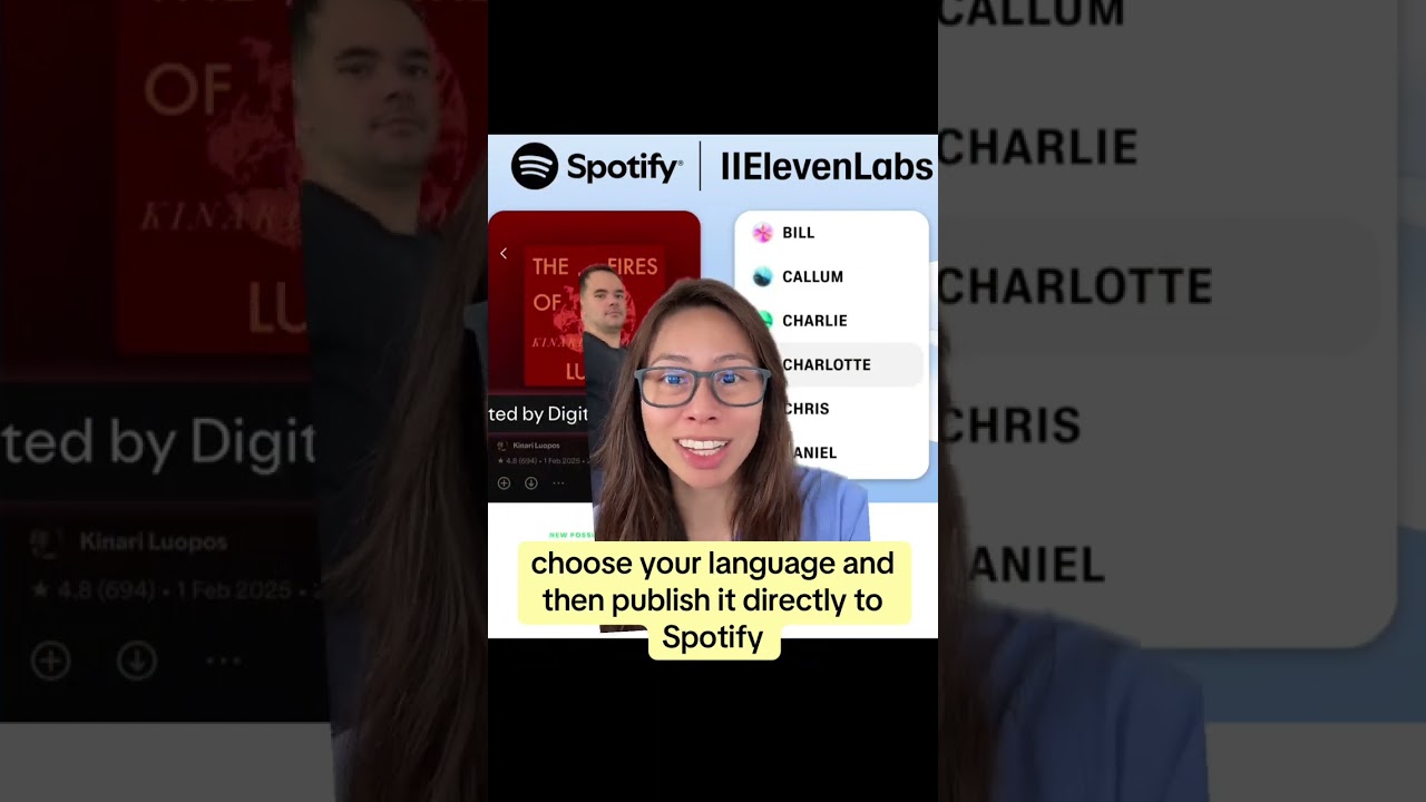 Make AI audiobooks in any language with Elevenlabs, then publish directly to Spotify’s Findaway
