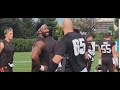 Browns DE Myles Garrett And Eagles RT Lane Johnson At Joint Practice