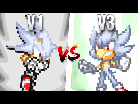 SSF2 Mods: Hyper Sonic V1 Vs. Hyper Sonic V3 (Moveset Comparison)