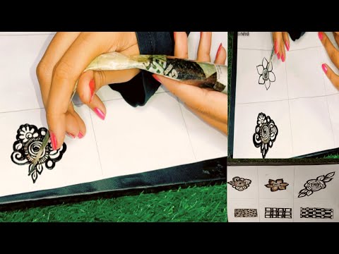 flower mehndi designs || different types of flowers basic steps by wajiha's mehndi designs