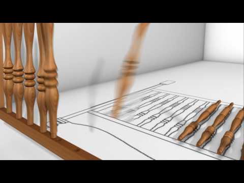 imos CAD CAM.  Rendered video of a childrens cot, made with imos CAD CAM Software.