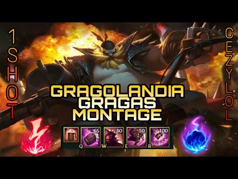 GRAGOLANDIA GRAGAS MONTAGE - BEST GRAGAS PLAYS | CEZY LOL