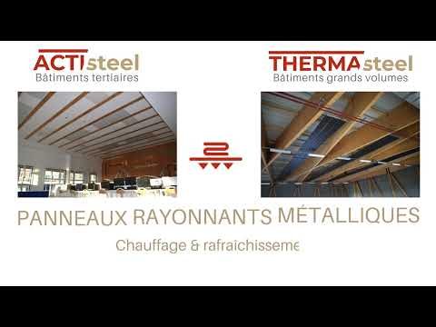 Panneaux rayonnants métalliques ACTIsteel et THERMAsteel au gymnase de Mennecy - format vidéo