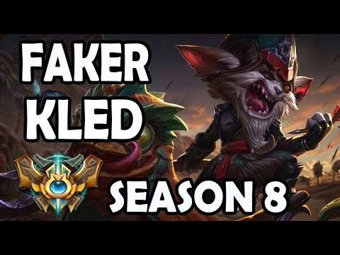 SKT FAKER plays KLED vs YASUO - Ranked Challenger Korea
