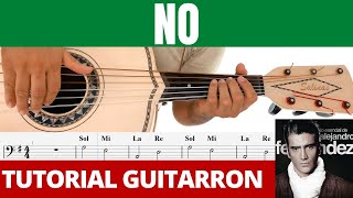 No (Guitarrón) Alejandro Fernández TUTORIAL