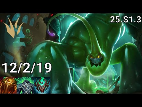 Zac Jungle vs Lee Sin - EUW grandmaster | Patch 25.S1.3