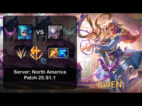 Gwen Jungle vs Diana - NA Master - Patch 25.S1.1