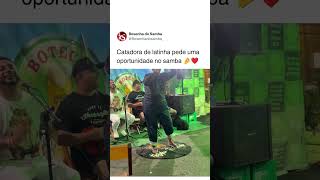 Catadora de latinha pede oportunidade no samba #shorts