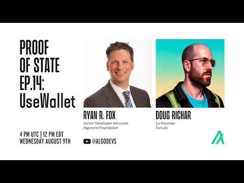 Proof of State | UseWallet - integrating multiple Algorand wallets into dApps