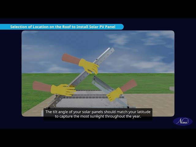 Install a solar panel on roof