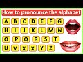 Alphabet pronunciation 👄🇬🇧 | How to pronounce the alphabet letters correctly | British English