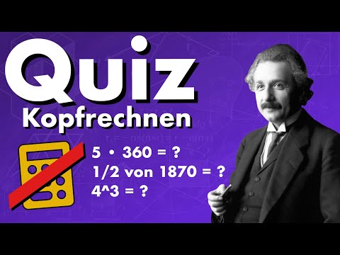 Quiz Kopfrechnen (Mathematik) - 10 Fragen