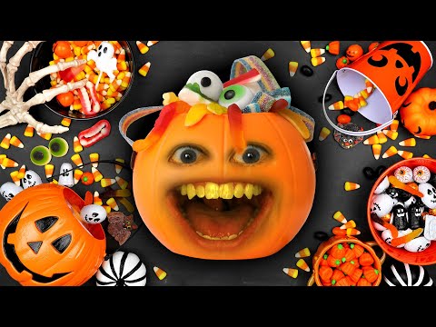 惱人的橙色--不給糖就搗蛋的超級短片! (Annoying Orange - Trick or Treat Supercut!)