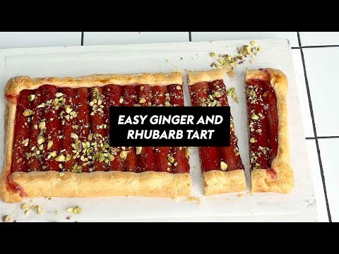 This Ginger and Rhubarb Tart Recipe Is A Breeze To Bake | delicious. Australia