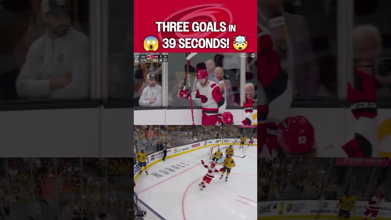 FASTEST three goals in STANLEY CUP history! 🤯