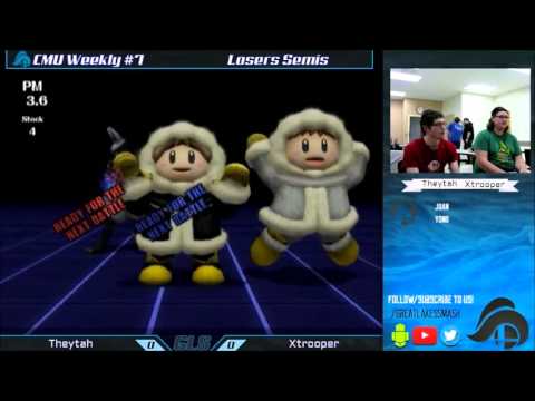 CMU Weekly #7 Project M Singles Losers Semis - Theytah (Lucario) vs. Xtrooper (Ice Climbers)