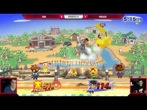 VS Weekly 6/29/17 - Winners R1 - SDK (Pikachu) vs Pazuzu (Ryu) - Smash 4