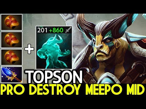 TOPSON [Elder Titan] Pro Destroy Meepo Mid 3 Hit K.O 7.24 Dota 2