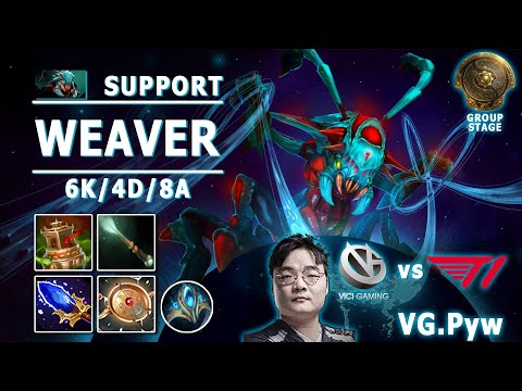 TI 10 | VG.Pyw | Weaver Support | Vici Gaming vs T1 | Main Event | TI Player View