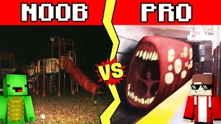 EXTRA SLIDE VS TRAIN EATER Build Battle In Minecraft - NOOB VS PRO CHALLENGE - Maizen Mizen Parody