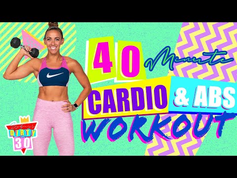 40 Minute Fat Burning Cardio and Abs Workout | Sydney's Dirty 30 - Day 19