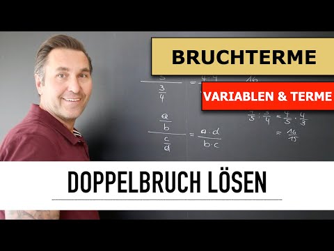 Wie löse ich einen Doppelbruch auf? | Zählerbruch mit Kehrwert multiplizieren | Bruchterme lösen