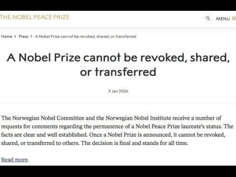 Maria Corina Machado visit to Mara Largo, plus a Nobel Peace Prize, #liberal #tarot